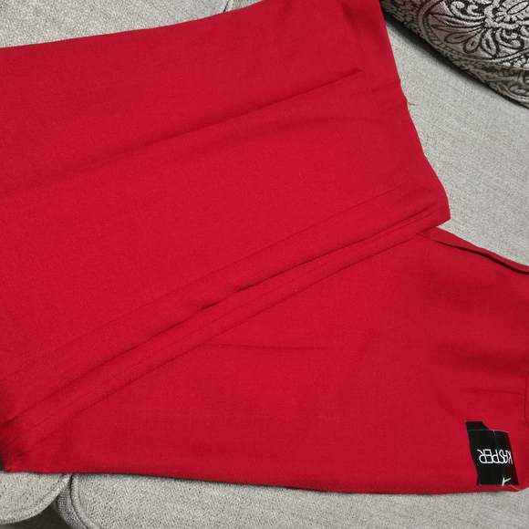Kasper Bold Red Women's Pants - Picture 9 of 13